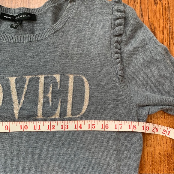 White House Black Market LOVED sweater - Picture 5 of 10